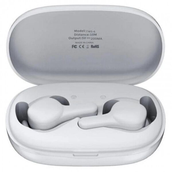 

Беспроводные Bluetooth наушники Remax TWS-6 White