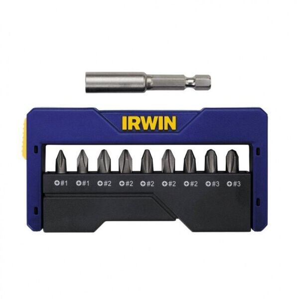 

Набор бит Irwin в футляре 9+1 (T10/2xT15/2xT20/2xT25/T30/T40) (1868197)