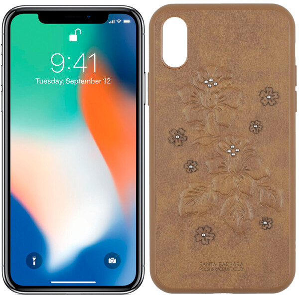 

Чехол Santa Barbara Polo & Racquet Club Azalea для iPhone X Brown (24157)