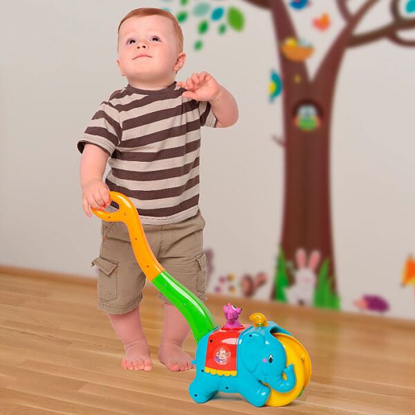 

Игрушка каталка Слон циркач украинский Kiddieland BR58297