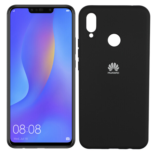 

Чехол силиконовый оригинальный для Huawei P Smart Plus Чёрный FULL (26068)