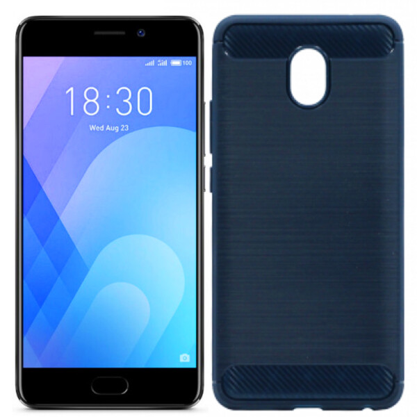 

Чехол Carbon для Meizu M5s blue New!! (15184)