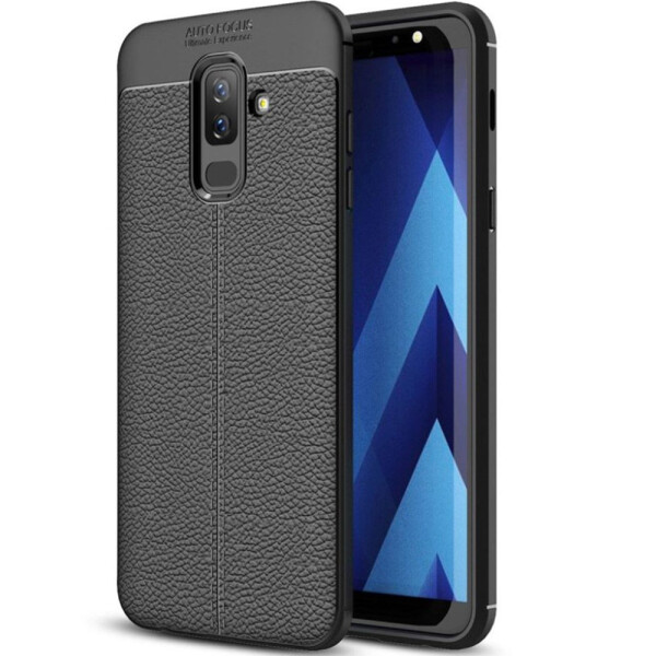 

Чехол TPU фактурный (с имитацией кожи) для Samsung Galaxy J8 (2018) Black (24413)