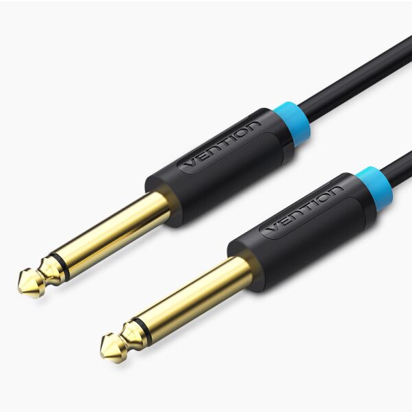 

Кабель Audio 6.35мм-6.35мм Vention F/F PVC Shell gold-plated 3m Black (BAABI)