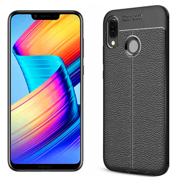 

Чехол TPU фактурный (с имитацией кожи) для Huawei Honor Play (Black) (26324)