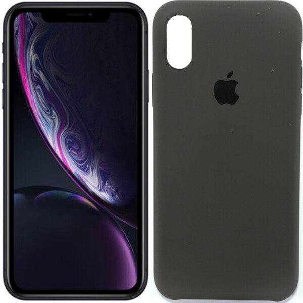 

Чехол силиконовый оригинальный для iPhone X/Xs Серый (18690)