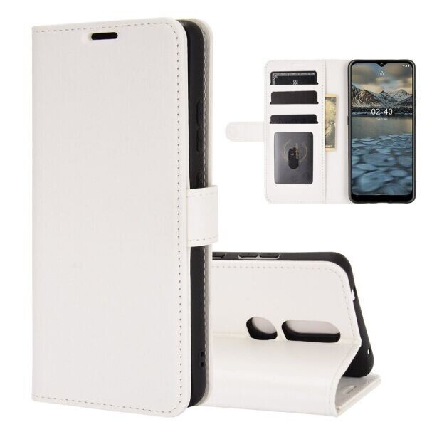 

Чехол-книжка Deexe Wallet Style для Nokia 2.4 - White