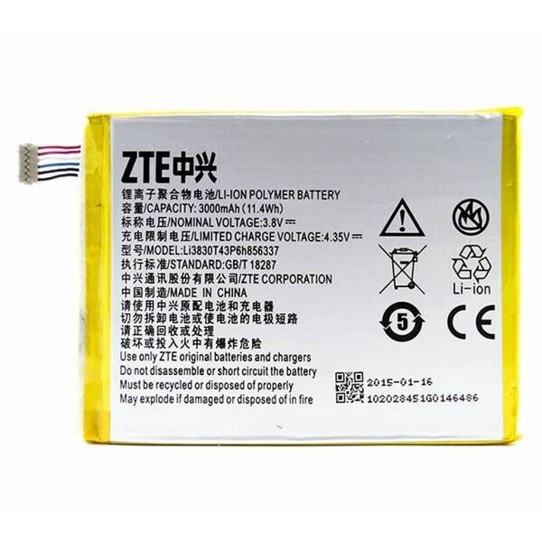 

Аккумулятор для ZTE Blade X9 / Li3830T43P6h856337