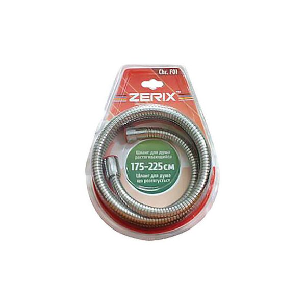 

Шланг для душа металлический 2250мм ZERIX Chr.F01 ZX0111 хром 81878