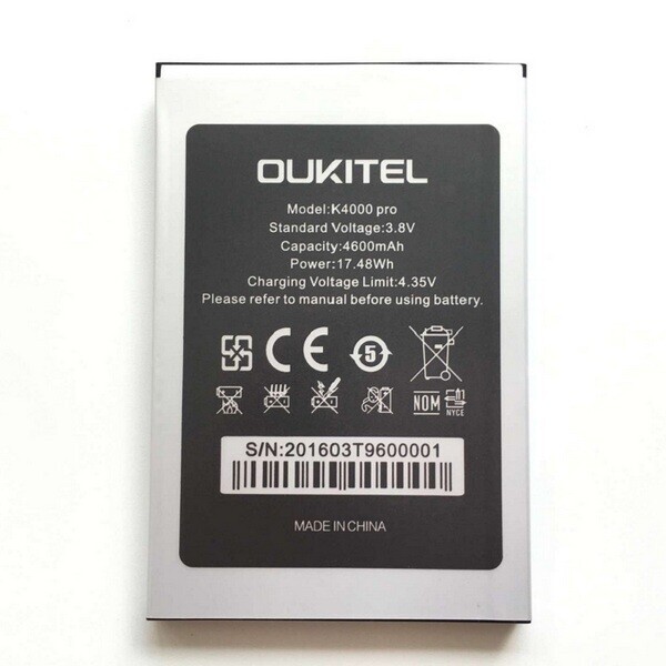 

Аккумулятор для Oukitel K4000 Pro