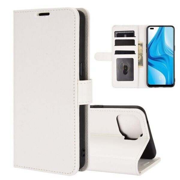 

Чехол-книжка Deexe Wallet Style для OPPO Reno 4 lite - White