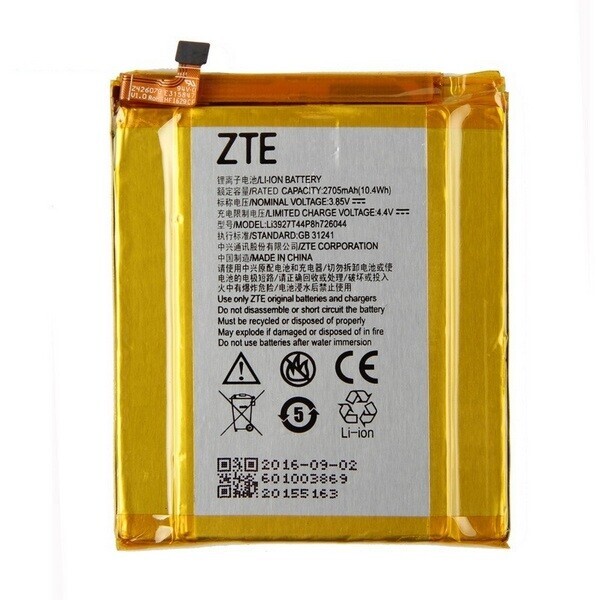 

Аккумулятор для ZTE Axon 7 Mini / Li3927T44P8h726044