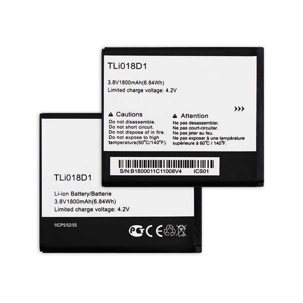 

Аккумулятор для Alcatel One Touch 5038D Pop D5 / TLi018D1