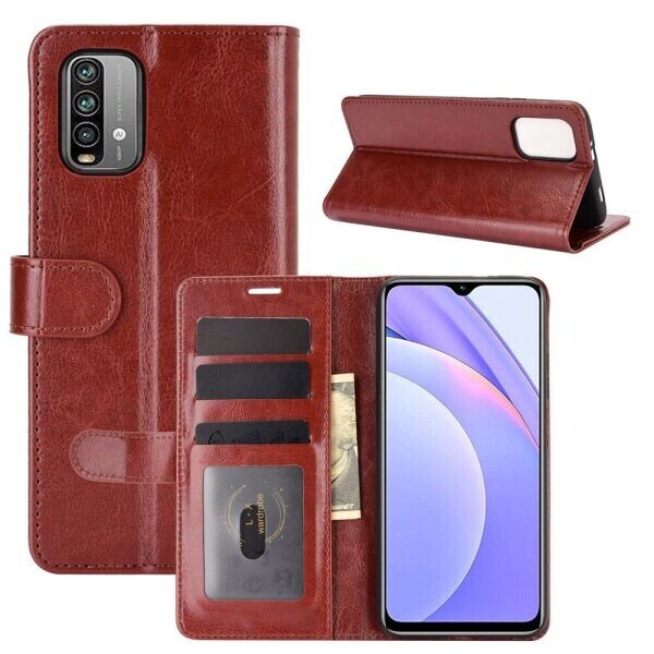 

Чехол-книжка Deexe Wallet Style для Xiaomi Redmi 9T - Brown