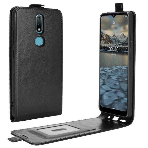 

Чехол Deexe Flip Case для Nokia 2.4 - Black