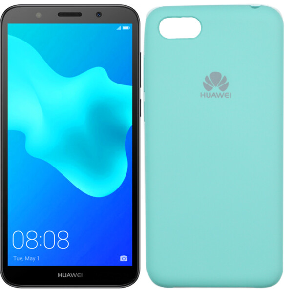 

Чехол силиконовый оригинальный для Huawei Y5 2018 Ярко синий (27619)