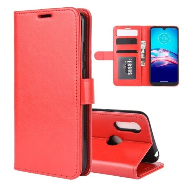 

Чехол-книжка Deexe Wallet Style для Motorola Moto E6S - Red