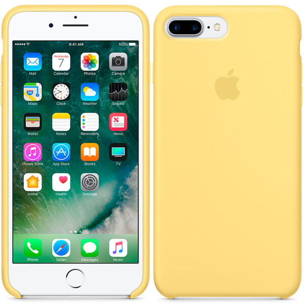 

Чехол силиконовый оригинальный для iPhone 7/8 Plus Желтый (17430)