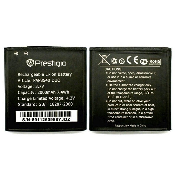 

Аккумулятор для Prestigio PAP3540 MultiPhone 3540 Duo