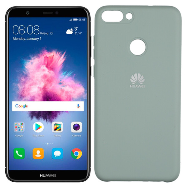 

Чехол силиконовый оригинальный для Huawei P Smart Светло Голубой FULL (26064)