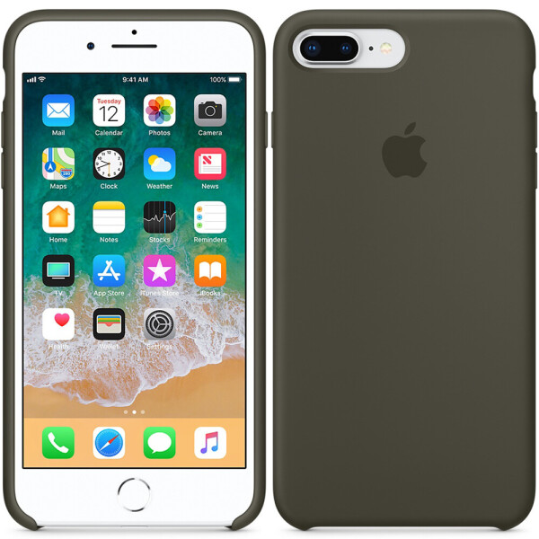

Чехол силиконовый оригинальный для iPhone 7/8 Plus Голубой (17431)