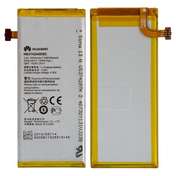 

Аккумулятор для Huawei Ascend P6 / HB3742A0EBC