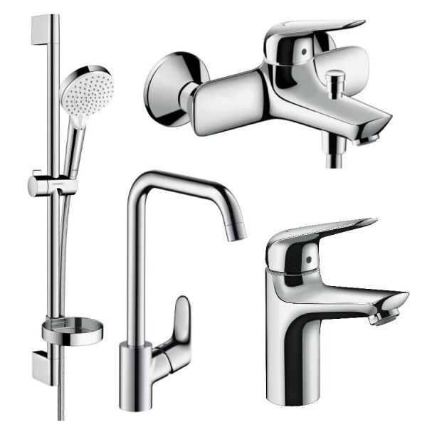 

Комплект смесителей в ванную HANSGROHE NOVUS 1162019 хром латунь 74527