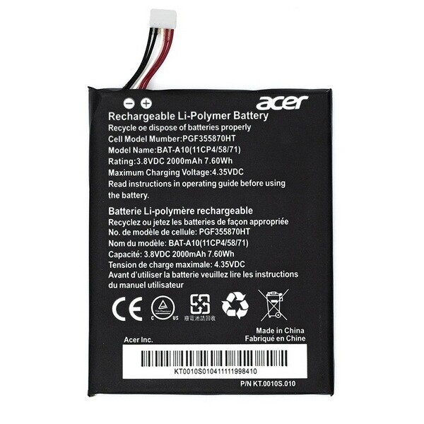 

Аккумулятор для Acer Liquid Z5 Z150 / V380 / E3 E380 / BAT-A10