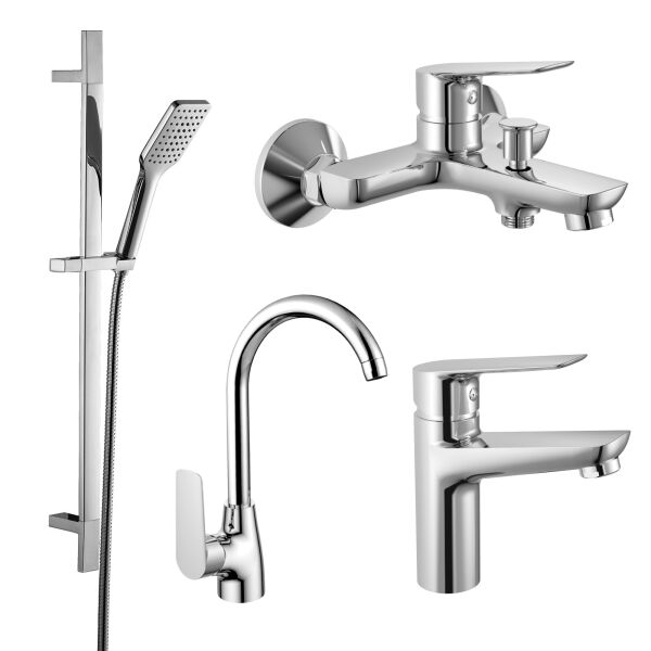 

Набор смесителей для ванной IMPRESE kit kit30095 хром латунь 76482