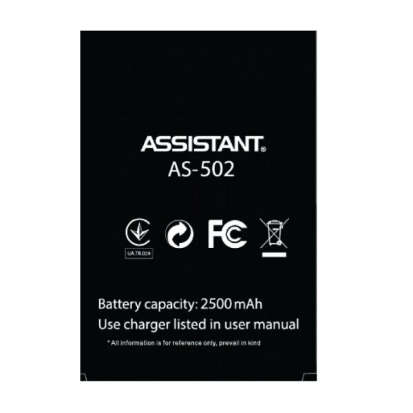 

Аккумулятор для Assistant AS-502/AS-503
