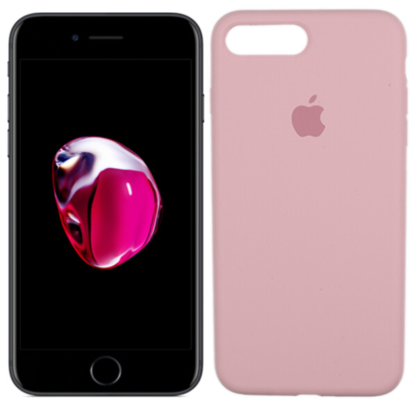 

Чехол силиконовый оригинальный для iPhone 7/8 Plus Светло Розовый FULL (25974)