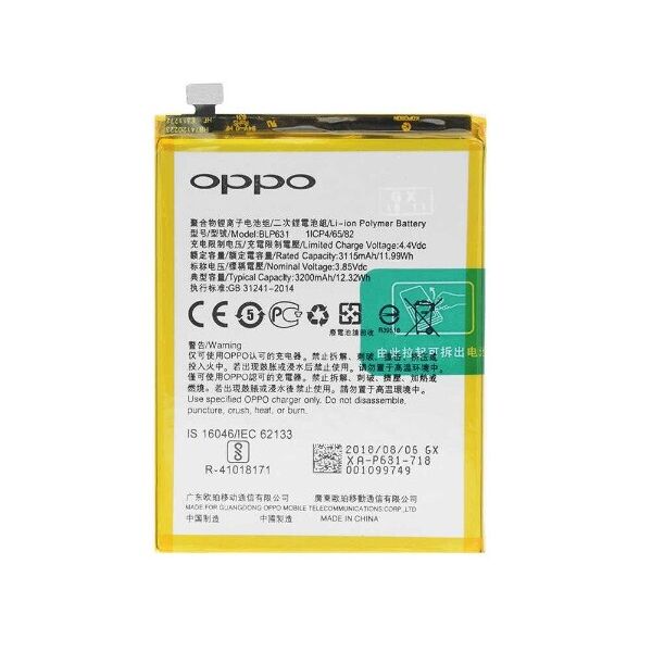 

Аккумулятор для OPPO F3 / F5 / A77 / A77M / A77T / A73 / A73S / A73M / A73T / BLP631
