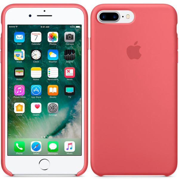 

Чехол силиконовый оригинальный для iPhone 7/8 Plus Кораловый (17434)