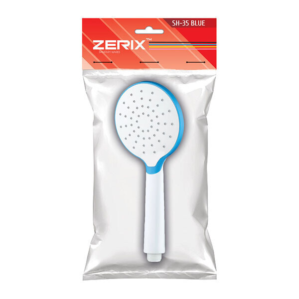 

Душевая насадка на один режим ZERIX SH-35 Blue ZX2886 80мм синий пластик 81154