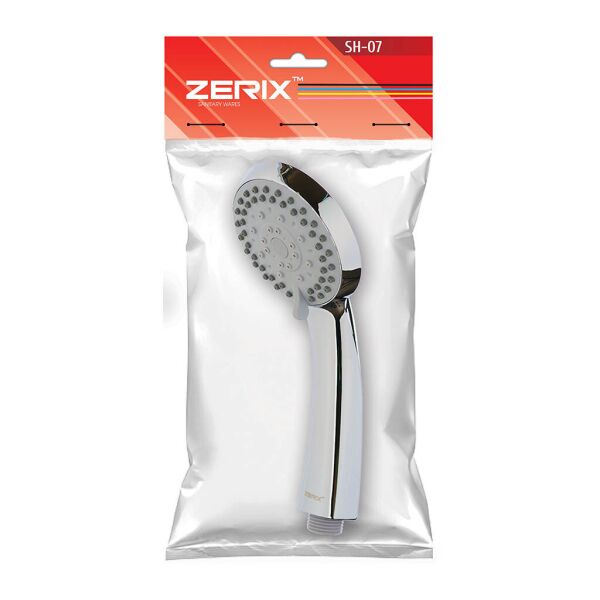 

Ручная лейка для душа мульти-поток ZERIX SH-07 ZX2738 90мм хром пластик 81796