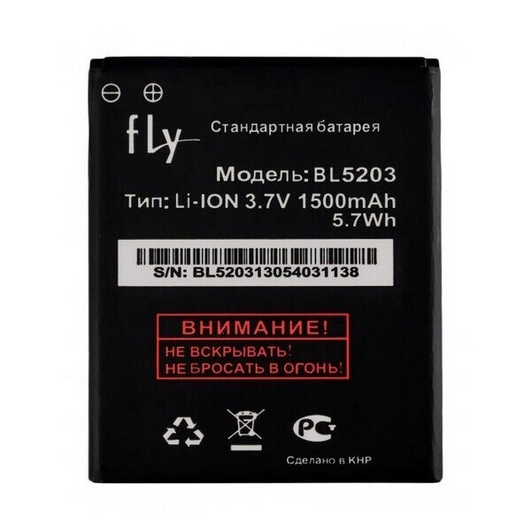 

Аккумулятор для Fly IQ442 Quad Miracle 2 / BL5203