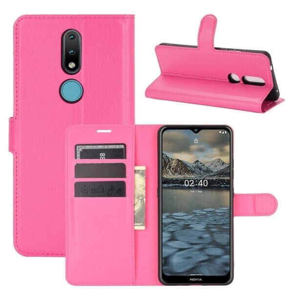 

Чехол-книжка Deexe Book Type для Nokia 2.4 - Rose