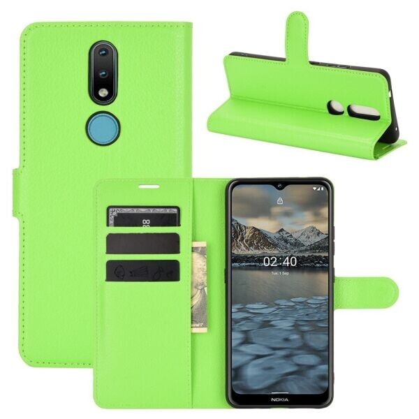 

Чехол-книжка Deexe Book Type для Nokia 2.4 - Green
