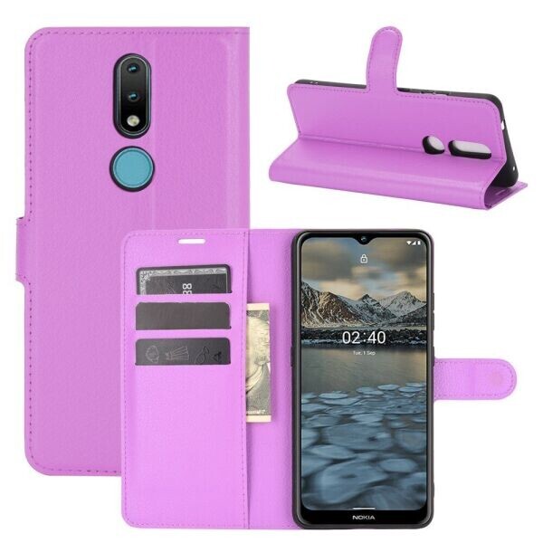 

Чехол-книжка Deexe Book Type для Nokia 2.4 - Purple