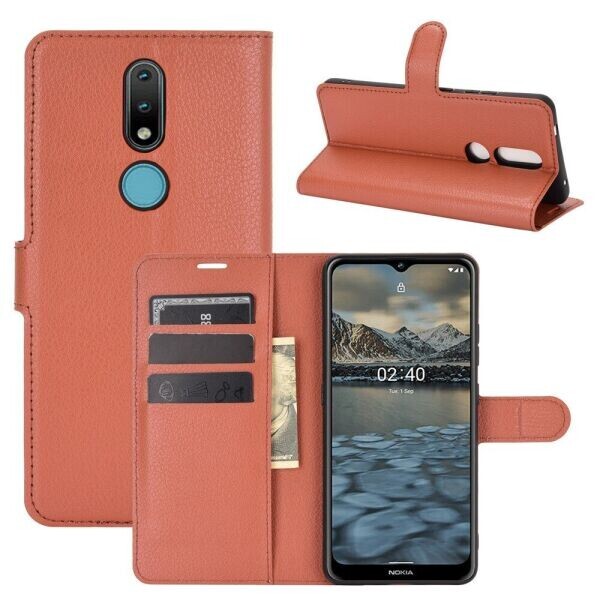 

Чехол-книжка Deexe Book Type для Nokia 2.4 - Brown