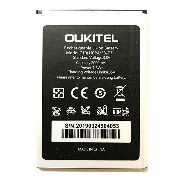 

Аккумулятор для Oukitel C10