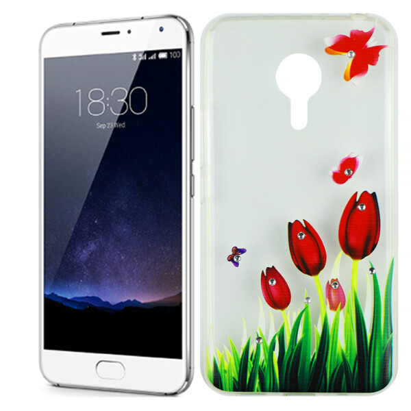 

Чехол Lucent Diamond Case для Meizu Pro 5 Tulips (Red) (10109)