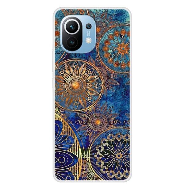 

Силиконовый (TPU) чехол Deexe Life Style для Xiaomi Mi 11 - Gold Flower