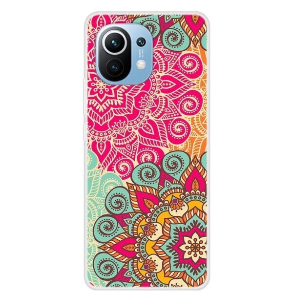 

Силиконовый (TPU) чехол Deexe Life Style для Xiaomi Mi 11 - Flower Pattern
