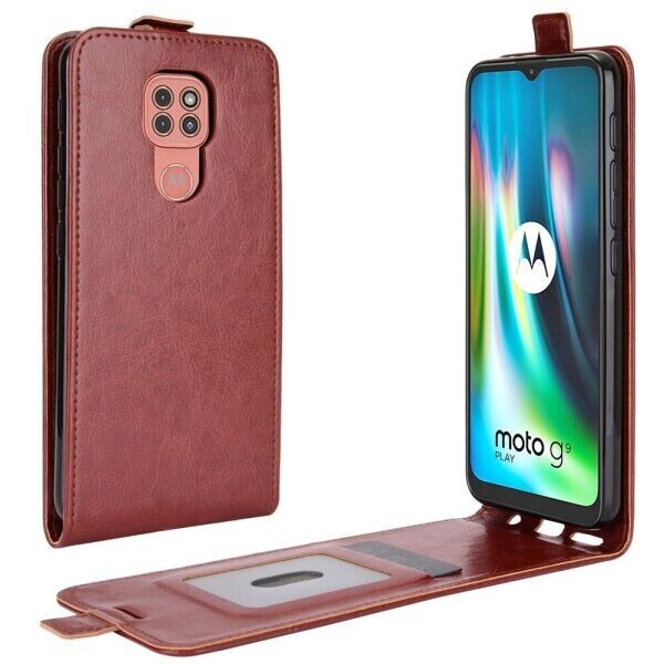 

Чехол Deexe Flip Case для Motorola Moto G9 Play / Moto E7 Plus - Brown