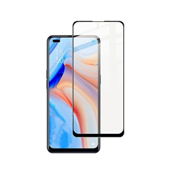 

Защитное стекло 2.5D Oppo Reno 4 Lite Full Glue (0.3mm, 2.5D) Черный