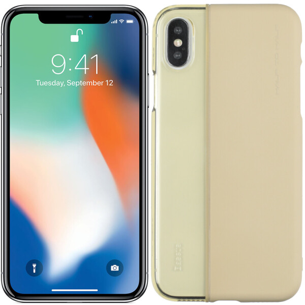 

Чехол Baseus Half to Half Series для iPhone X Champagne Gold/Transparent Gold (23008)