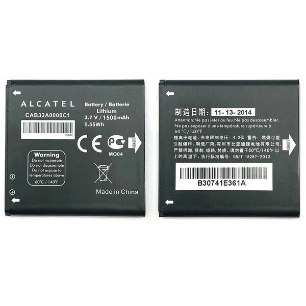 

Аккумулятор для Alcatel OT991D, 5036D / CAB32A0000C1