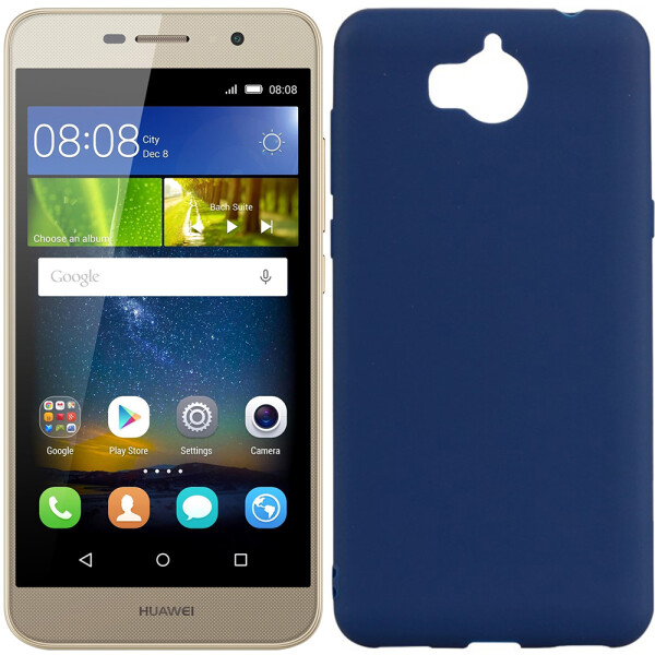 

Чехол силиконовый оригинальный для Huawei Y5 (2017) Темно синий (19661)