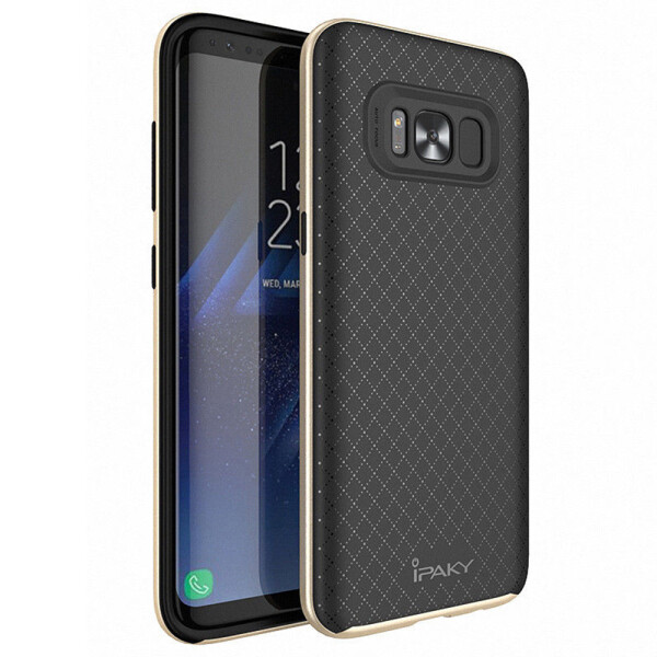 

Накладка iPaky Carbon TPU + Bumper для Samsung G955 Galaxy S8 Plus Gold (14693)